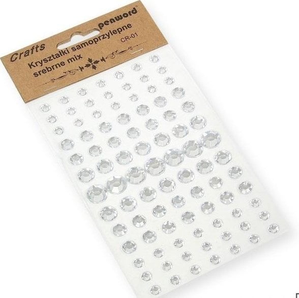 Polsirhurt Kryształki samoprzylepne CR-01 srebrne