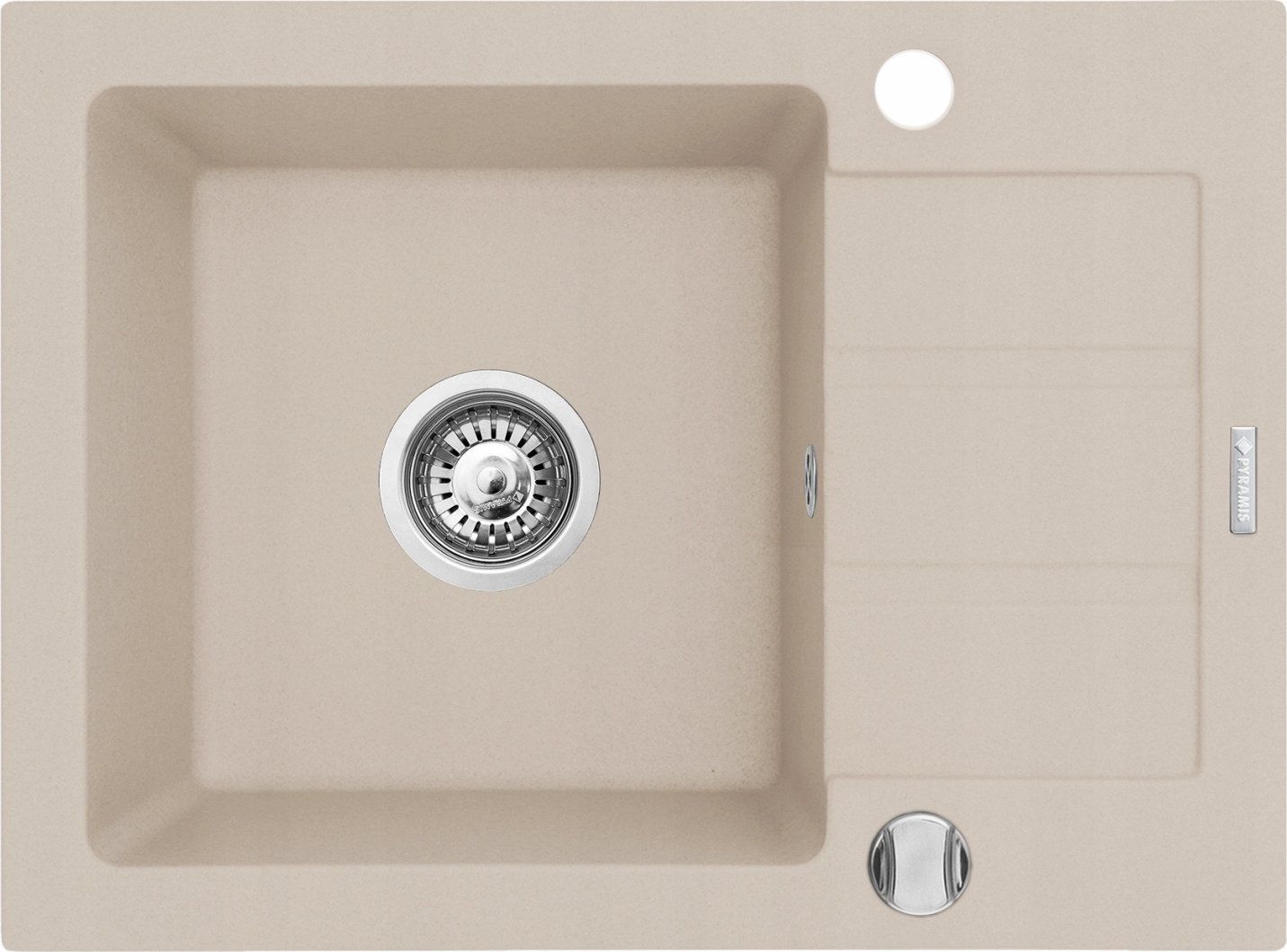 Zlewozmywak Pyramis Zlew Pyramis NEXT 62x44 1B1D be� piaskow 070165801