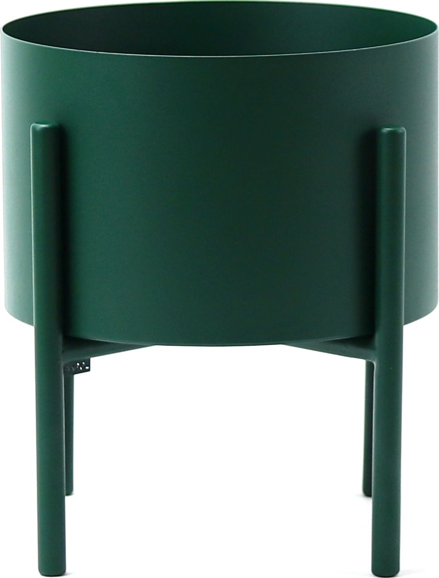 Jakpoldesign Kwietnik Metalowy MOYENE 37cm Butelkowa Zieleń