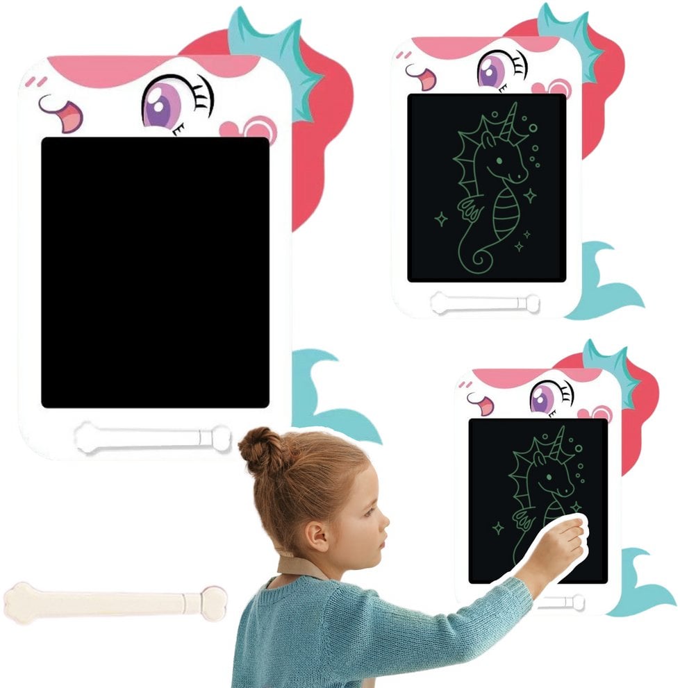 Znikopis Tablica Do Rysowania Pisania LCD Rysik Jednorożec Biała