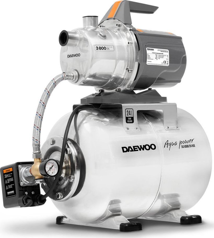 Daewoo DAEWOO DAS 4500/24 INOX ZESTAW HYDROFOROWY HYDROFOR POMPA DO WODY OGRODOWA 3800l/h