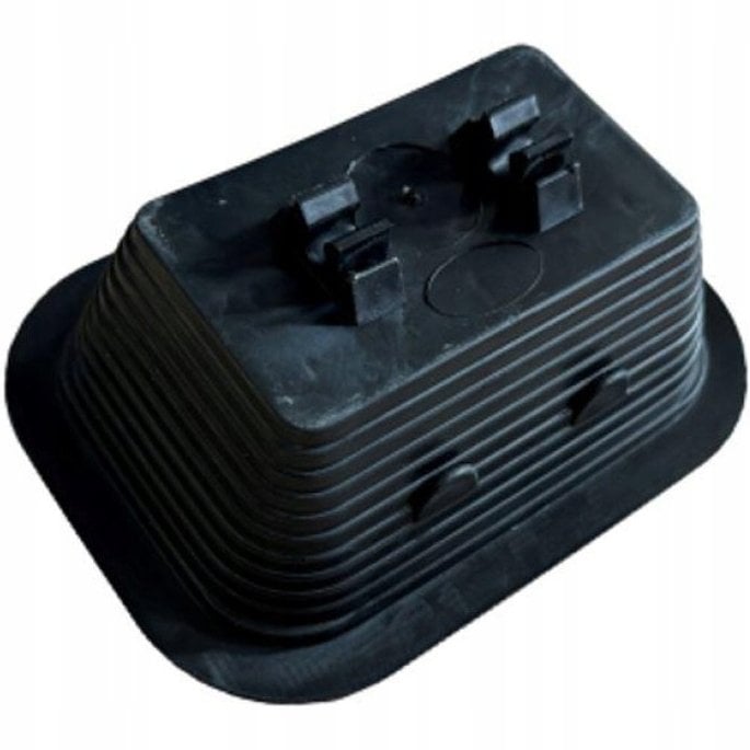 Uchwyt betonowy w tworzywie prostokątny PVC do drutu fi8 KM50.8 PR