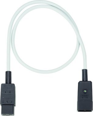 Kabel zasilający Bachmann Przedłużacz BACHMANN H05VV-F3G1.5, szary, wtyczka gniazda uziemiającego CEE 7/7 C19 0,5m