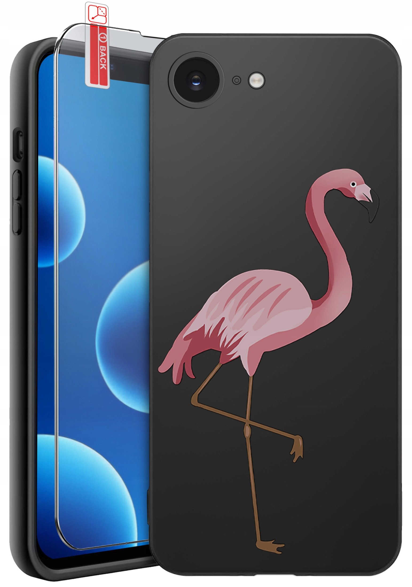 ETUI do iPhone 16e | WZORY | SILIKONOWE MATT CASE + SZKŁO 9H