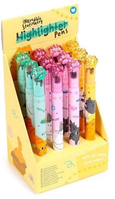 Zakreślacz i stempel 2w1 Beans&Co Cat (12szt)