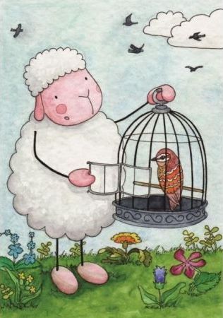 Szaron Pocztówka z kolorowanką - Uciśnionych wypuści