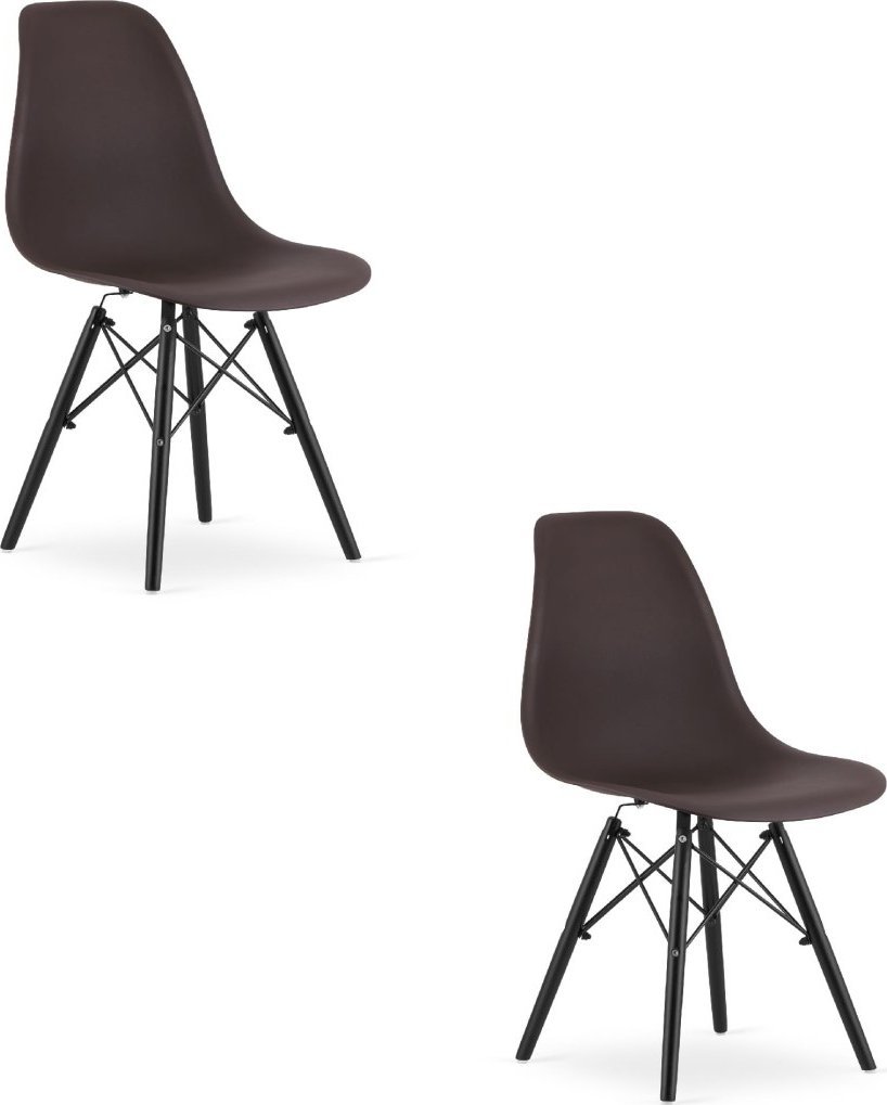 Leobert Krzesło OSAKA kawa / nogi czarne x 2