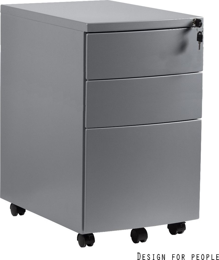 Unique Kontenerek biurowy RPH-02 srebrny