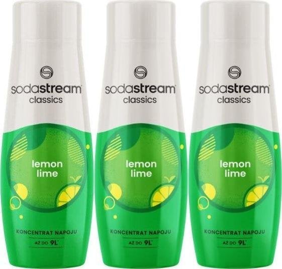 Sodastream 3 x Syrop Cytryna Limonka 440 ml