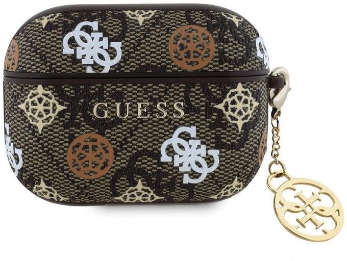 Guess PU 4G Peony Charm Case for AirPods Pro Brown standard