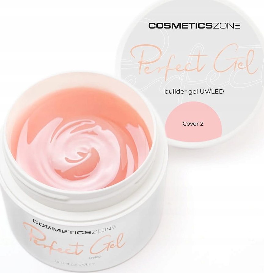 Cosmetics Zone Żel do przedłużania paznokci UV LED brzoskwiniowy - Cover 2 - 15ml