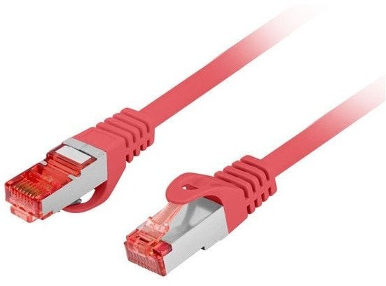 PATCHCORD KAT.6 S/FTP LSZH CU 5M CZERWONY FLUKE PASSED LANBERG