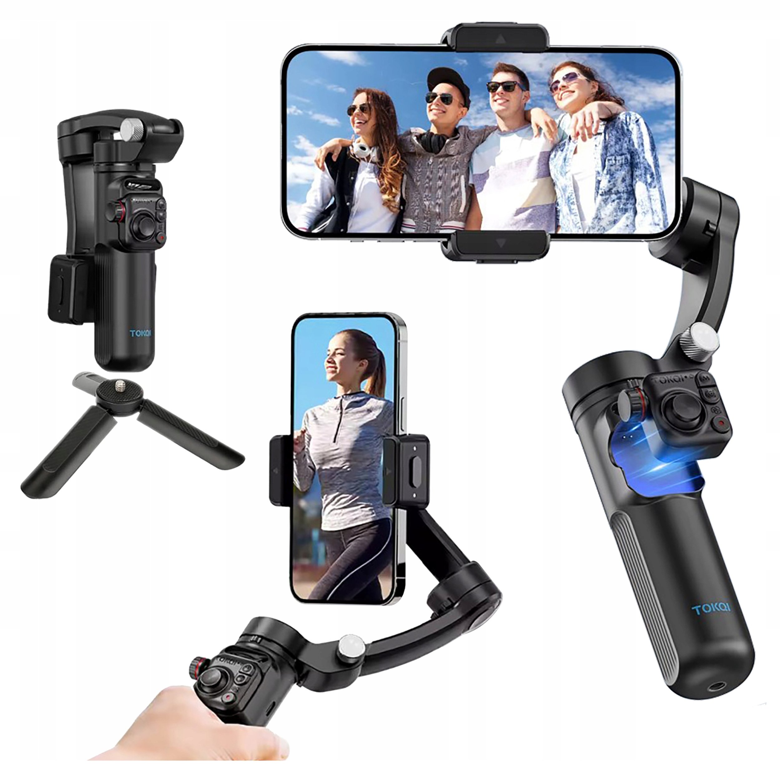 Uchwyt Stojak na telefon Statyw z Pilotem śledzenie obiektów Gimbal ręczny