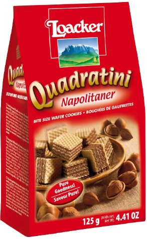 Wafelki Quadratini Napolitaner 125g - Loacker