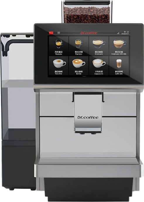 Dr. Coffee M12 Big Plus automatinis kavos aparatas – sidabrinis