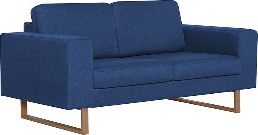 Elior Elegancka dwuosobowa sofa Williams 2X - niebieska