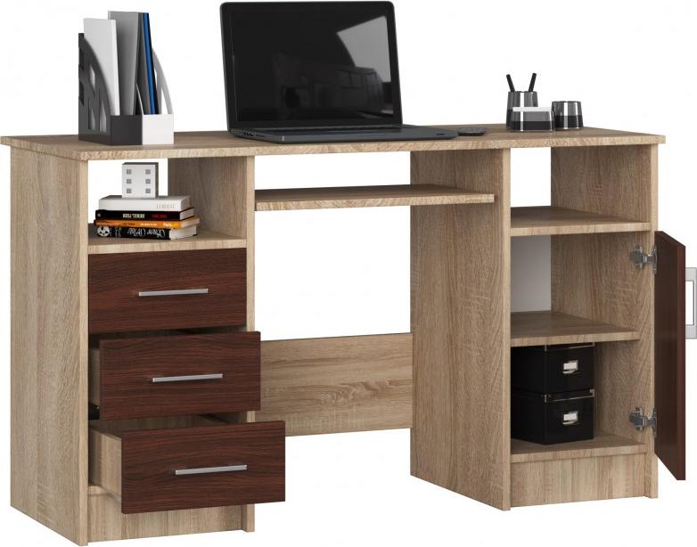 Biurko Fabryka Mebli Akord Ana Jasnobrązowe 124 cm x 52 cm