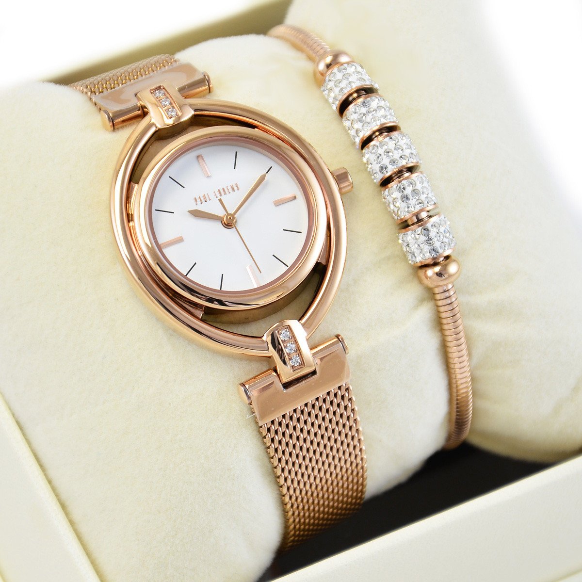 Zestaw damski zegarek Paul Lorens SERENA 13628B-3D3 + bransoletka