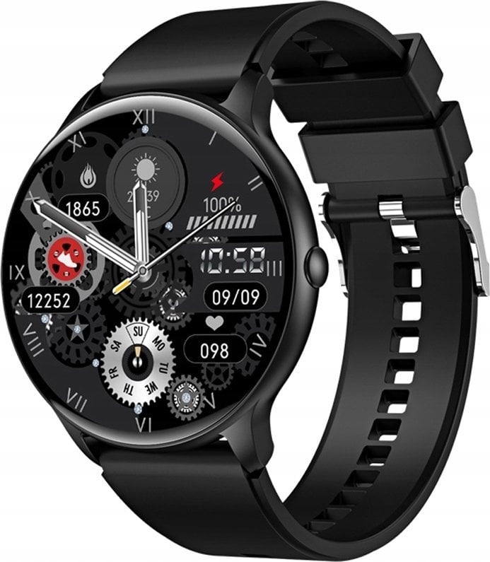 Smartwatch Veltori VT160-1 Czarny Pasek Silikonowy
