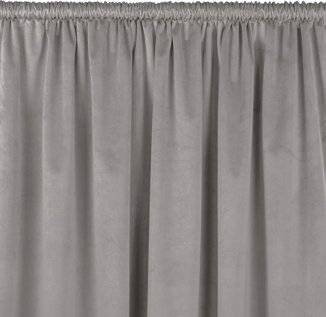 Homede Homede Zasłona VILA velvetowa z tunelem 530x225 szara wzór 1