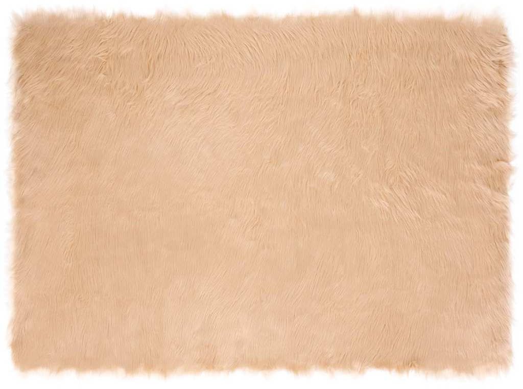 vidaXL Sztuczny dywan owczy beżowy 120 x 170 cm