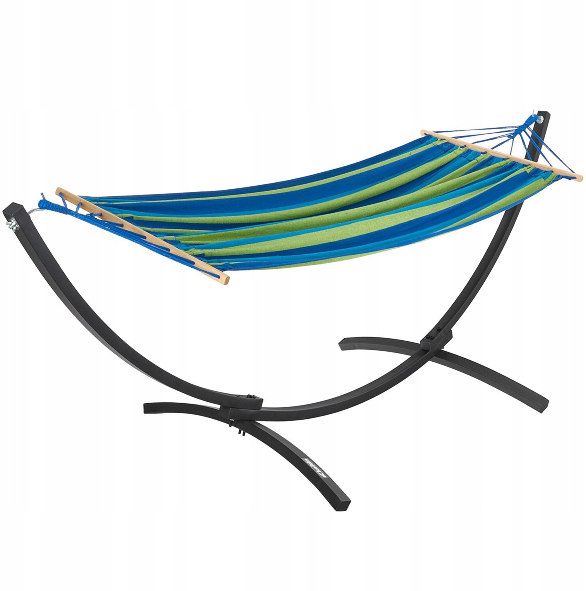 Hamak ogrodowy ze stelażem 200x100cm 200kg (1)