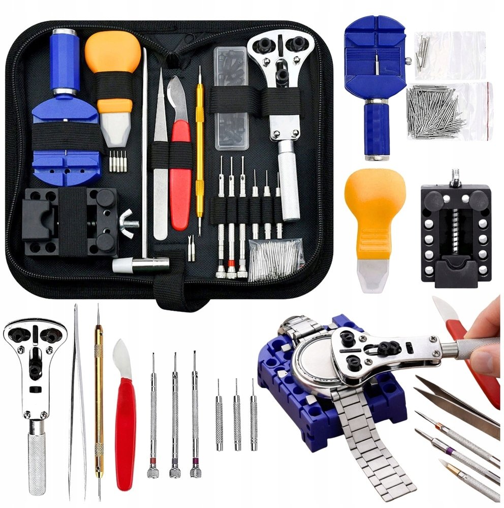 Zestaw Naprawczy Do Zegarków Profesjonalne Narzędzia Etui 147 el.