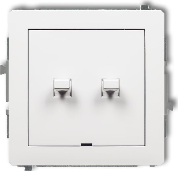 Karlik Łącznik Deco świecznikowy w stylu amerykańskim biały (DWPUS-2)