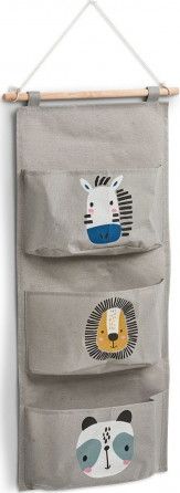 Zeller Wiszący schowek dla dzieci "Animals", 20x60 cm