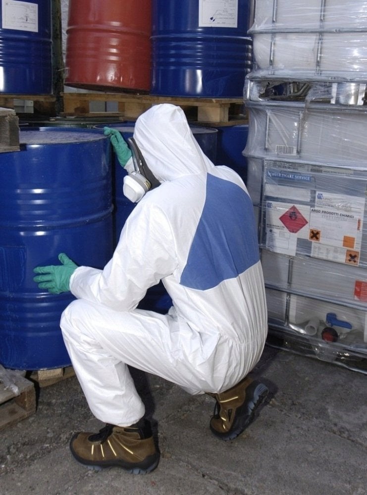 3M Kombinezon ochronny Rozmiar: XXL Biały, Niebieski