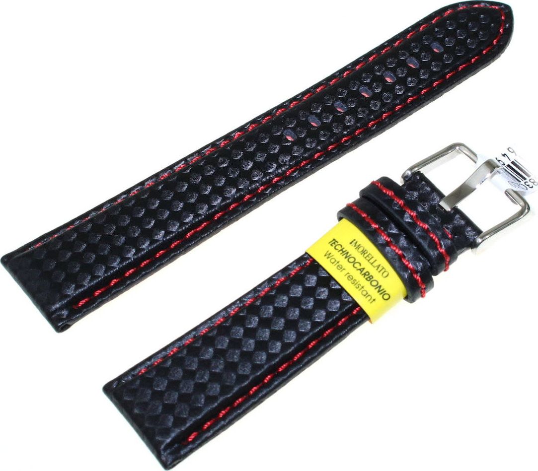 Morellato Karbonowy wodoodporny pasek do zegarka 20 mm Morellato A01U3586977883CR20