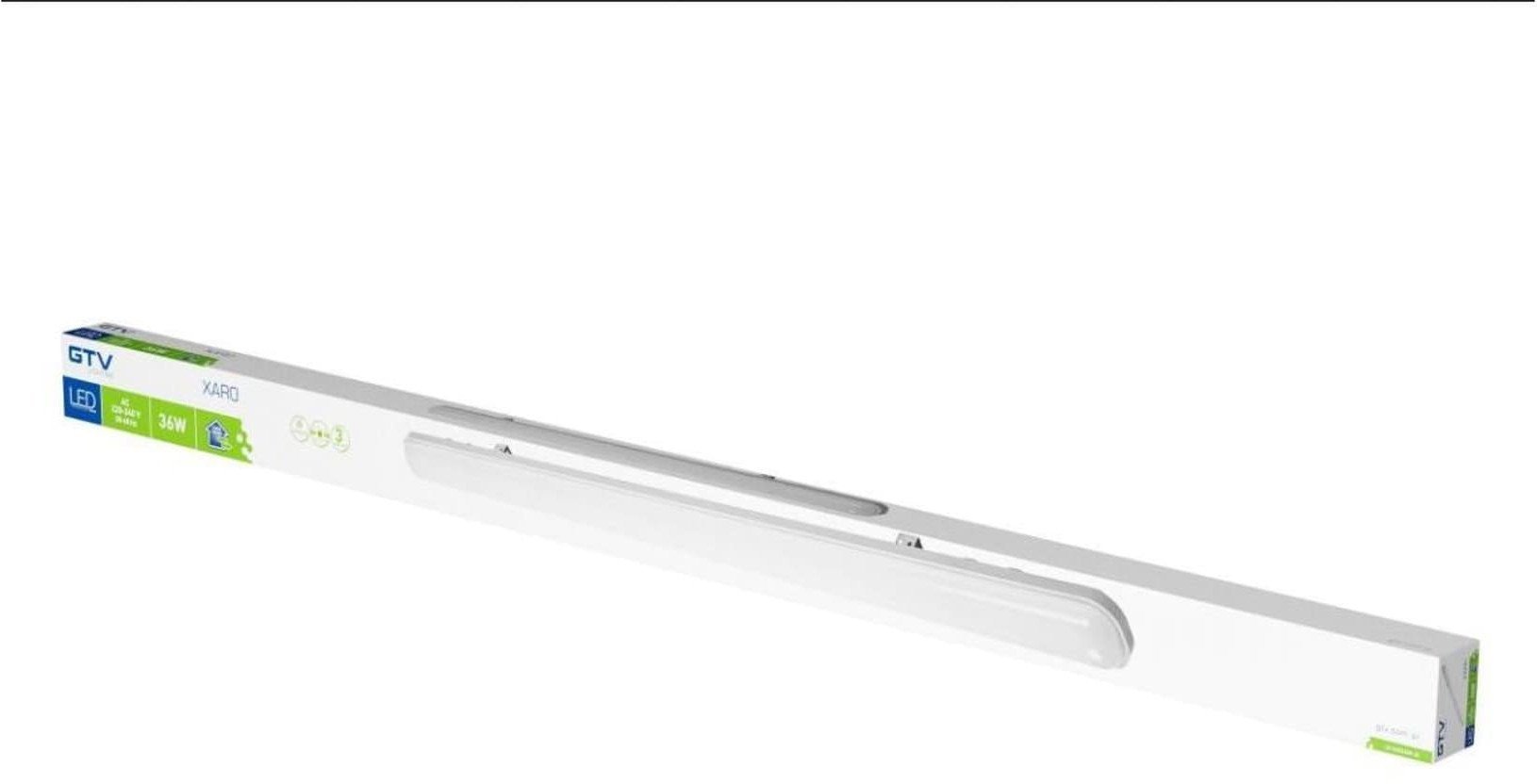 Oprawa hermetyczna GTV Xaro LD-XARO36W-30 1x36W LED 4000K 4400lm szara