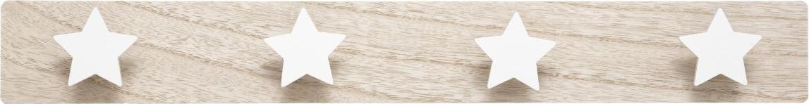 Gree Dziecięcy wieszak z 4 haczykami Stars