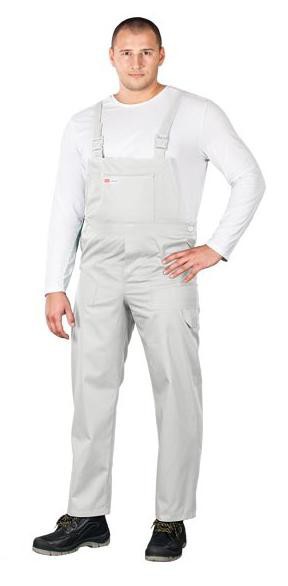 Reis Spodnie ochronne ogrodniczki Master 56 białe SMW 56