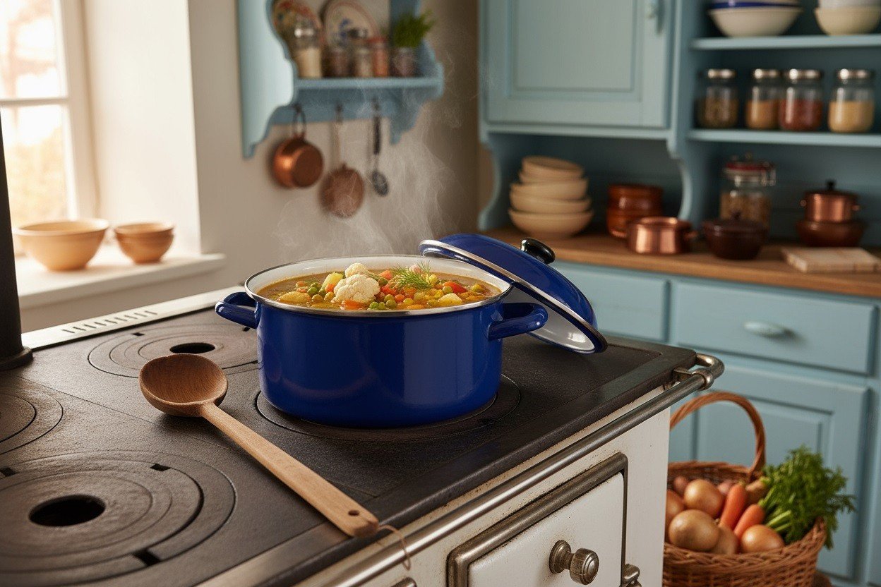 Garnek emaliowany 20 cm RoyalBlau 2,7 L