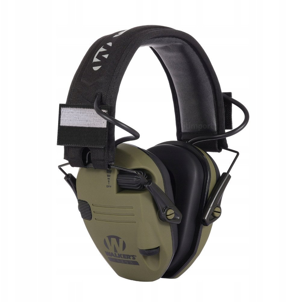 WALKERS Ochronniki Słuchu Aktywne RAZOR SLIM FAT Strzeleckie + Flaga POLSKI