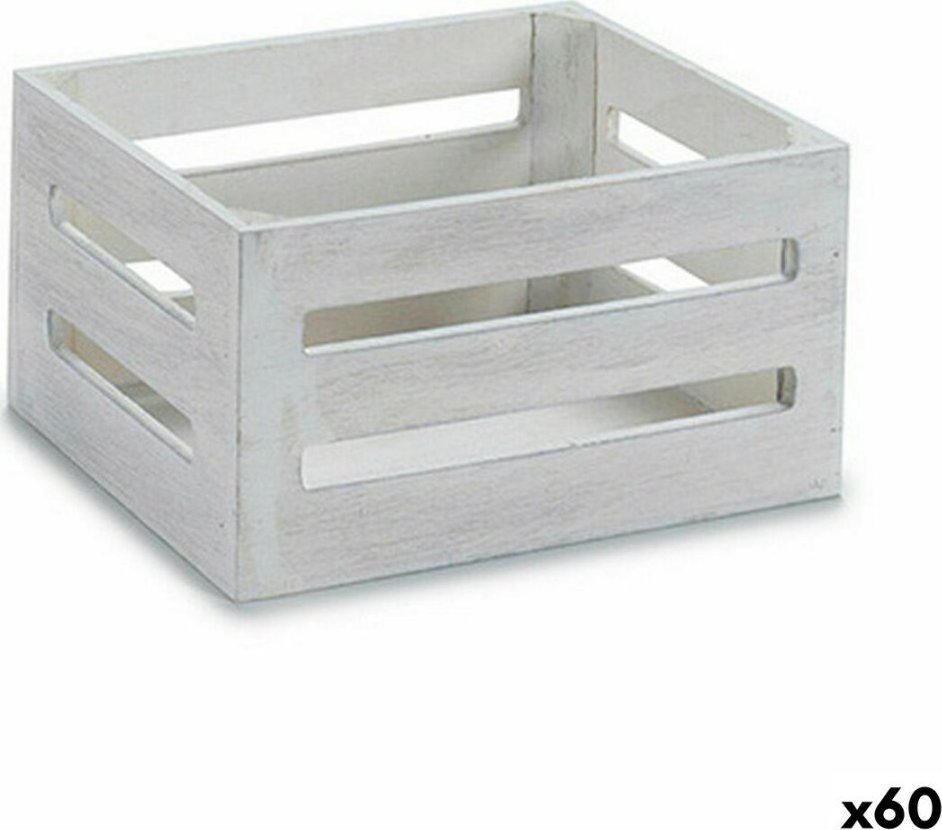 Gift Decor Pudełko ozdobne Biały Drewno 16 x 8 x 11 cm (60 Sztuk)