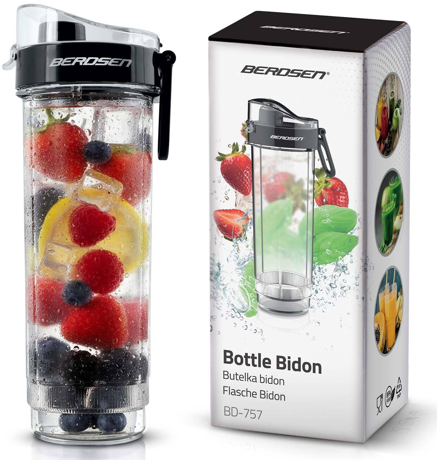 Berdsen Butelka bidon z ustnikiem 570 ml BD-757