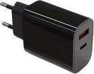 Ładowarka TB Print Ładowarka sieciowa 2x3A USB C + USB A czarna