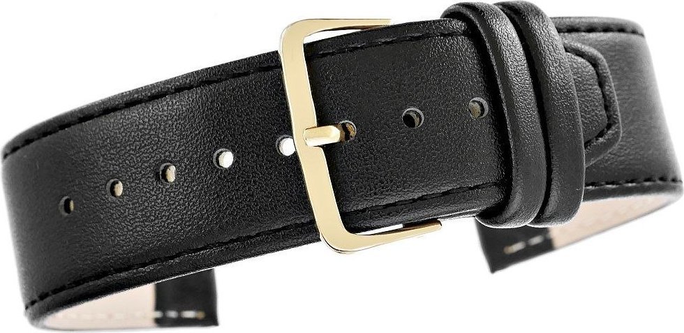 Pasek do zegarka CLASSIC - skóra 24 mm 4999-24XXL-1Z Czarny