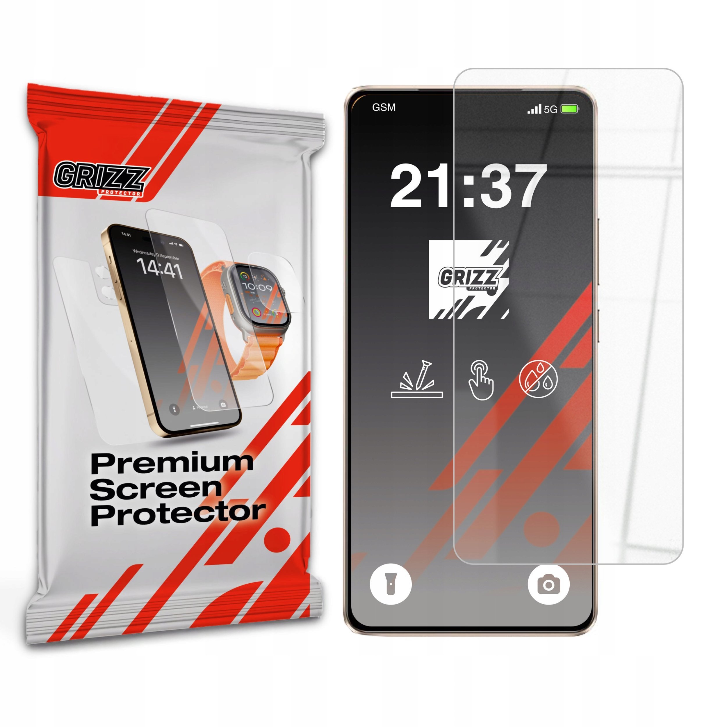 Szkło hybrydowe GrizzGlass HybridGlass do Vivo Y300 GT