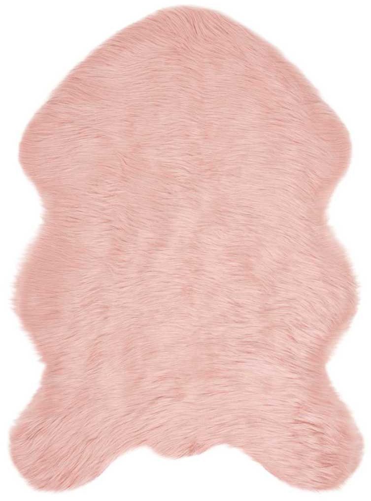 vidaXL Sztuczny dywan owczy Różowy 60 x 90 cm Poliester