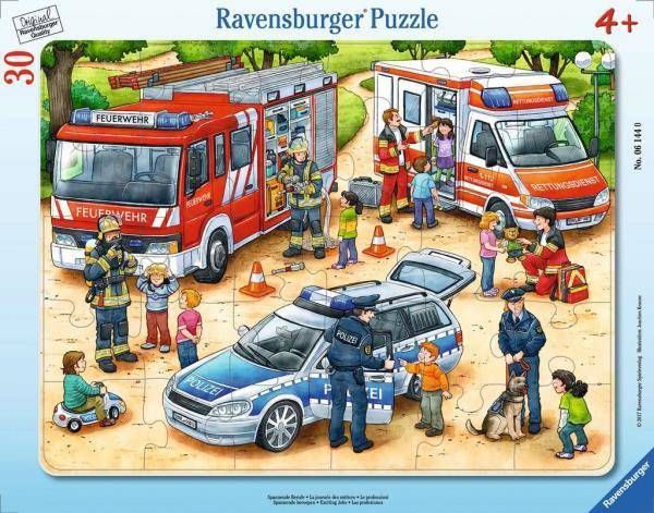 Ravensburger Puzzle ramkowe 30el. Ekscytujące prace 061440 RAVENSBURGER