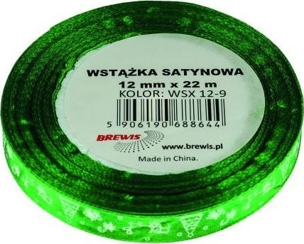 BREWIS Wstążka satynowa BREWIS Boże Narodzenie 25mm x 22m kolor 9 Brewis