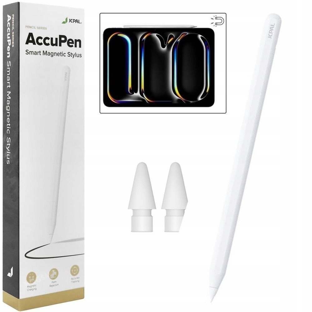 JcPal Pencil Magnetyczny Bezprzewodowy Rysik + 2x Końcówka do Apple iPad