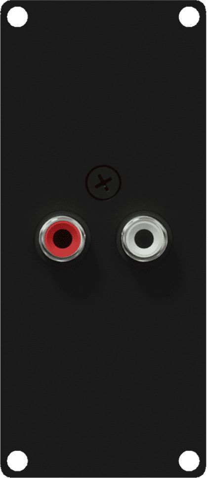 Caymon Moduł CASY ze złączami 2x RCA męskim (CASY132/B)