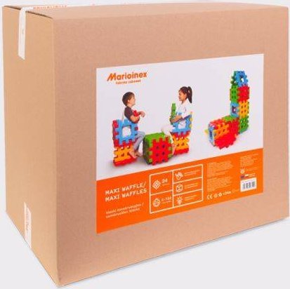 Marioinex Klocki Maxi Waffle w kartonie 24 el.