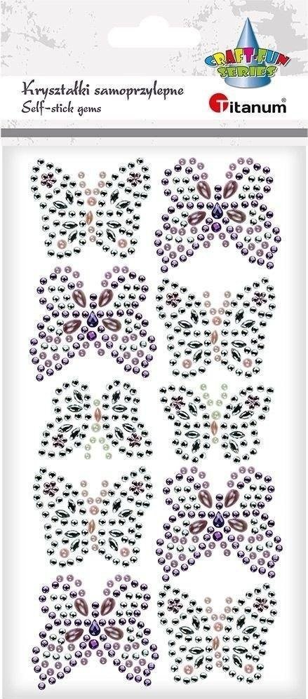 DP Craft Kryształki samoprzylepne Motyle 10szt