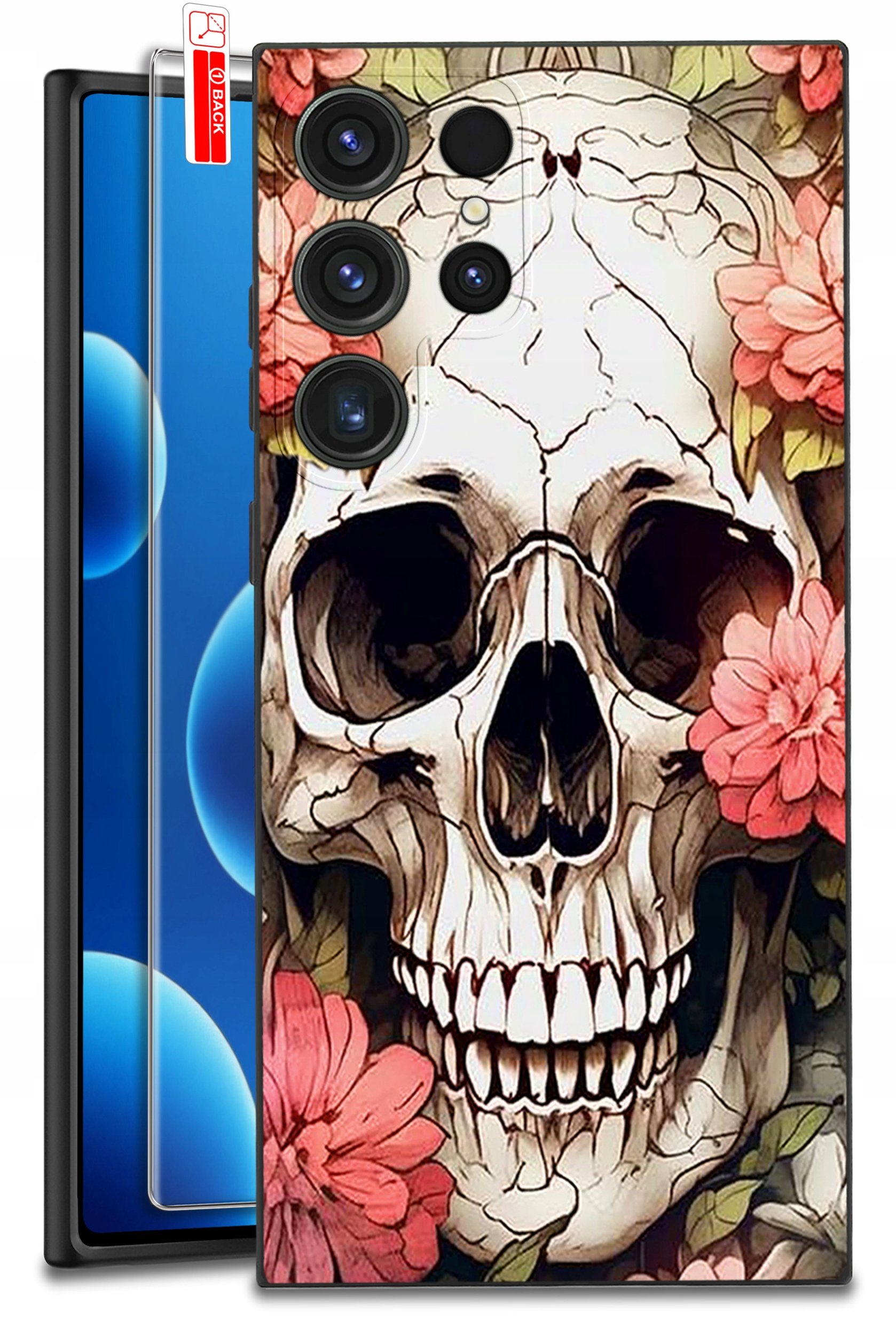 ETUI do Samsung Galaxy S24 Ultra | WZORY | SILIKONOWE MATT CASE + SZKŁO 9H