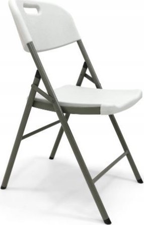 kontrast Solidne krzesło składane ogrodowe catering PARTY 47x58x87 cm białe